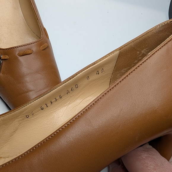 Salvatore Ferragamo Brown Leather Women's Shoes 8 Narrow - Picture 14 of 16
